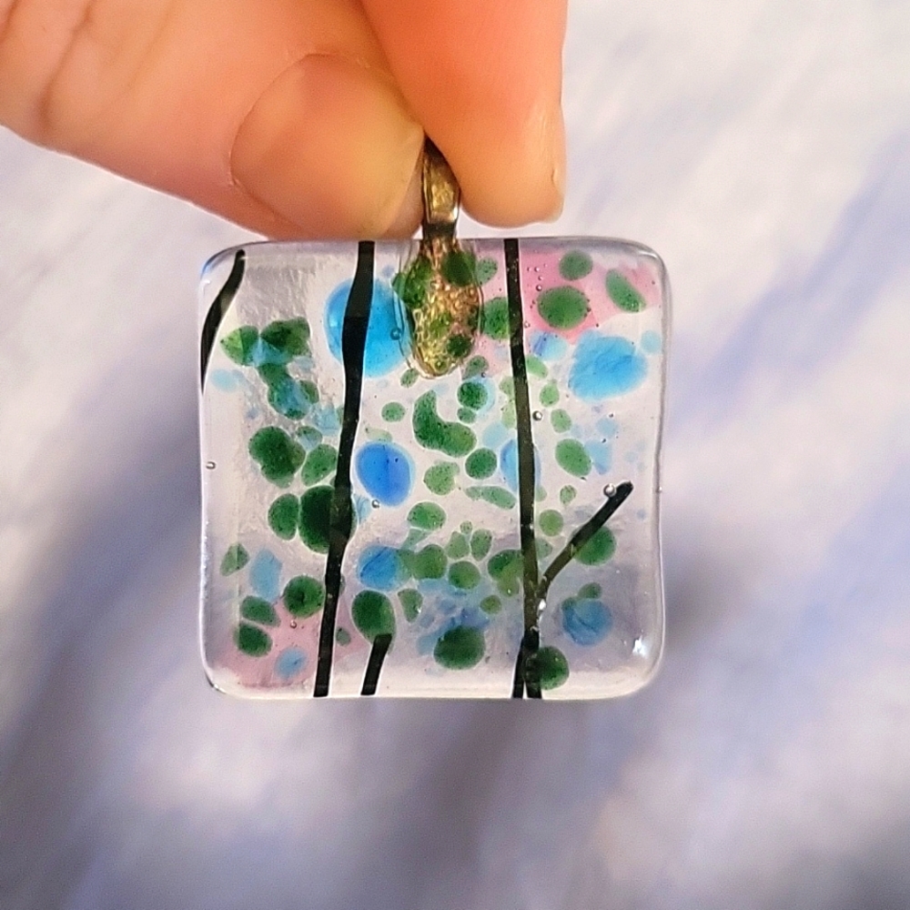 Handcrafted Blown Glass Pendant